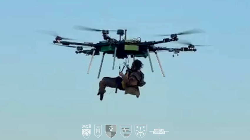 Drone Airlifts A Wounded Soldier Off The Front Line